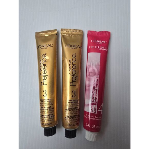 Loreal Preference Conditioners Lot of three tubes - Picture 1 of 4